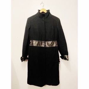 Marc New York Wool and Leather Coat